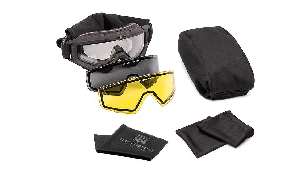 snowhawk goggles REVISION SNOWHAWK YELLOW DELUXE KIT, GOGGLE ONLY – GovEyewear