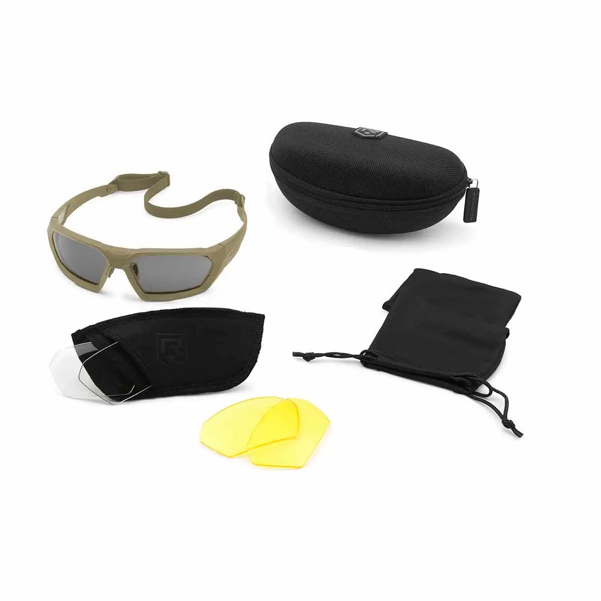 REVISION SHADOWSTRIKE BALLISTIC SUNGLASSES DELUXE YELLOW KIT