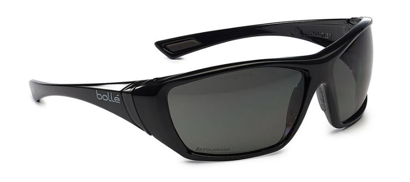 BOLLE HUSTLER SAFETY SPECTACLES PC SMOKE POLARIZED ASAF NYLON FULL FRAME - PACK OF 10