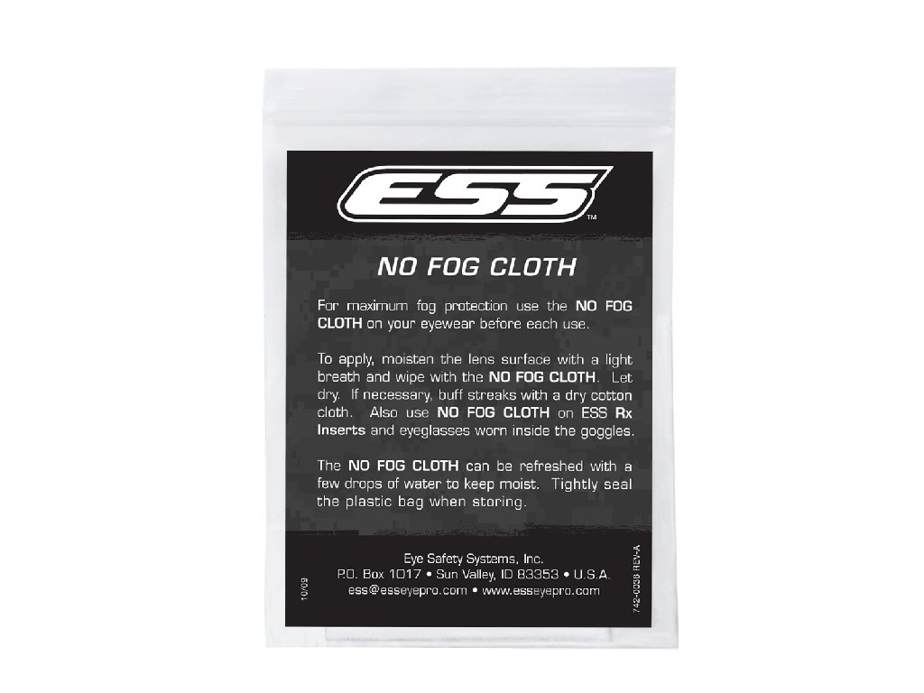 ESS NO-FOG CLOTHS 25 PACK