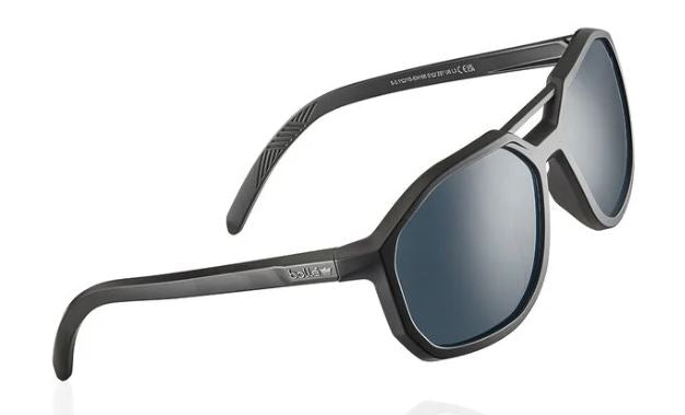 BOLLE ALTUS SUNGLASSES BLACK BIO-BASED PA FRAME SMOKE PC LENS PLATINUM COATING
