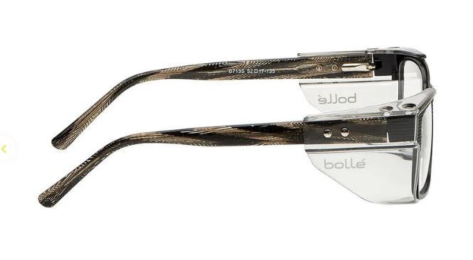 BOLLE B713 MEDIUM - STAINLESS STEEL ACETATE - GREY- 54/17-135