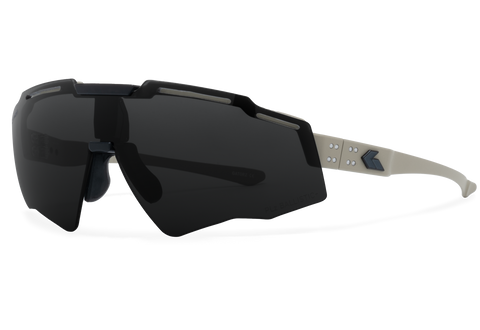 Ballistics Polarized / ANSI Z87.1+ Smoke Polarized w/Anti-Fog / Desert w/Black Logo