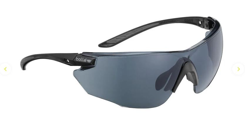 BOLLE COMBAT KIT TACTICAL SPECTACLES PC MULTI PLATINUM NYLON RIMLESS BLACK