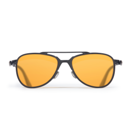 ESS inVINCEible AVIATOR BLACK SUBDUED W/ HI-DEF ORANGE RUST