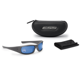 ESS 5B MATTE DARK GRAY W/ POLARIZED MIRRORED BLUE