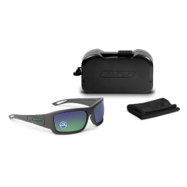 ESS CREDENCE CARBON GRAY W/ POLARIZED MIRRORED GREEN