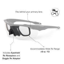 ESS CROSSBLADE BLACK W/ CLEAR AND SMOKE GRAY