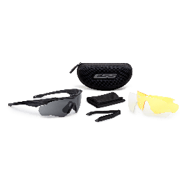 ESS CROSSBLADE BLACK W/ CLEAR, SMOKE GRAY, HI-DEF YELLOW