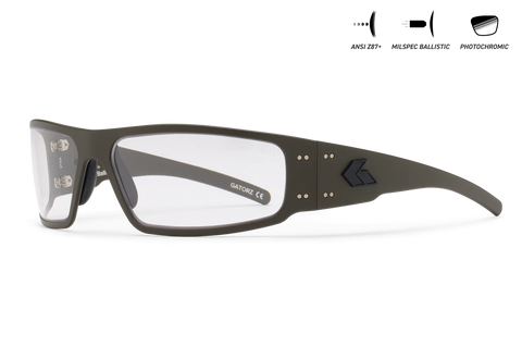 MILSPEC MAGNUM - OD GREEN - PHOTOCHROMIC ANSI Z87.1+