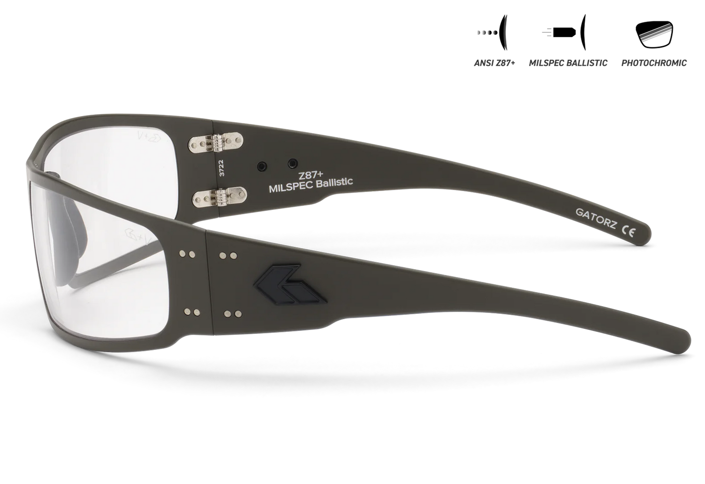 MILSPEC MAGNUM - OD GREEN - PHOTOCHROMIC ANSI Z87.1+