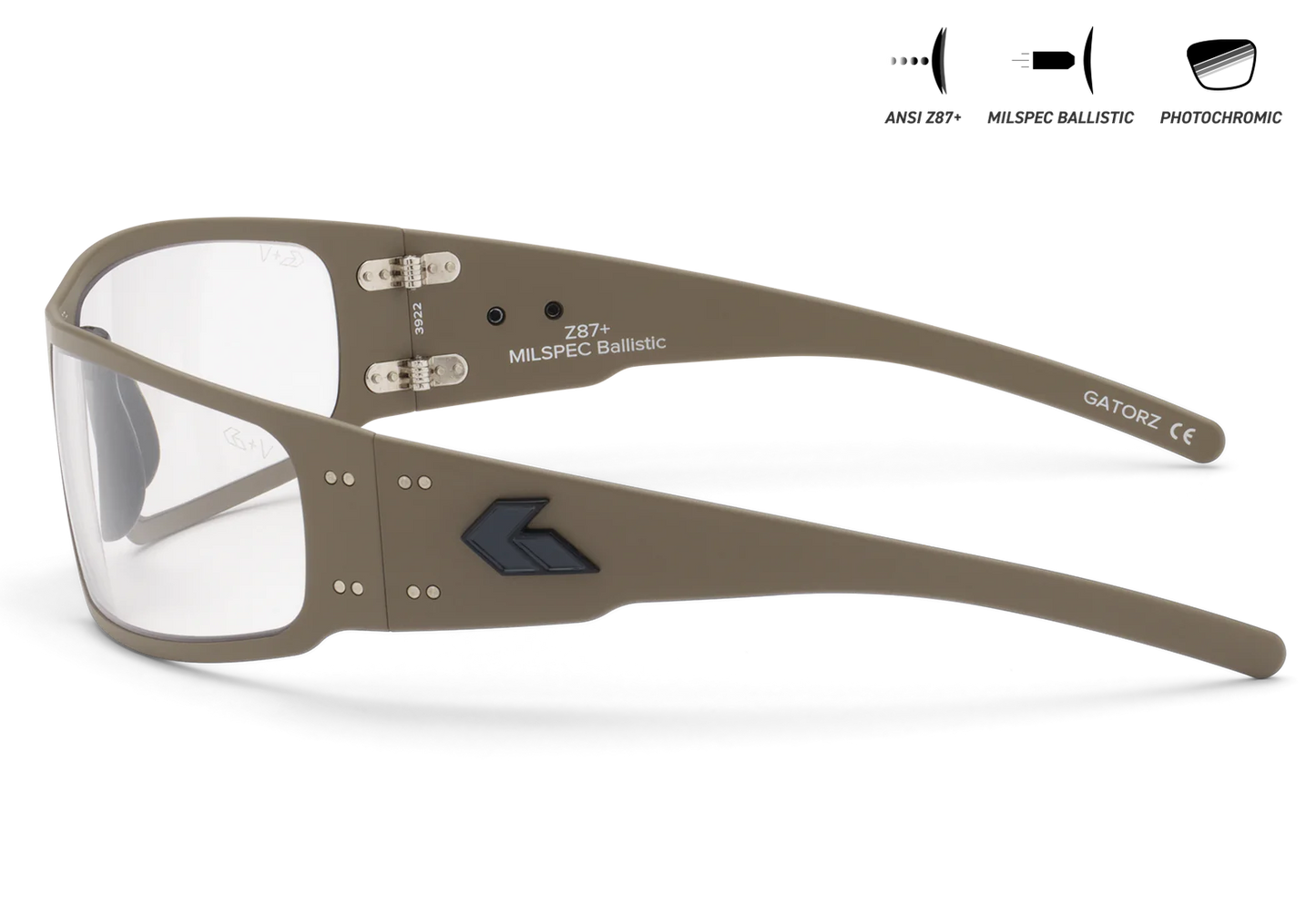 MILSPEC MAGNUM - TAN - PHOTOCHROMIC ANSI Z87.1+
