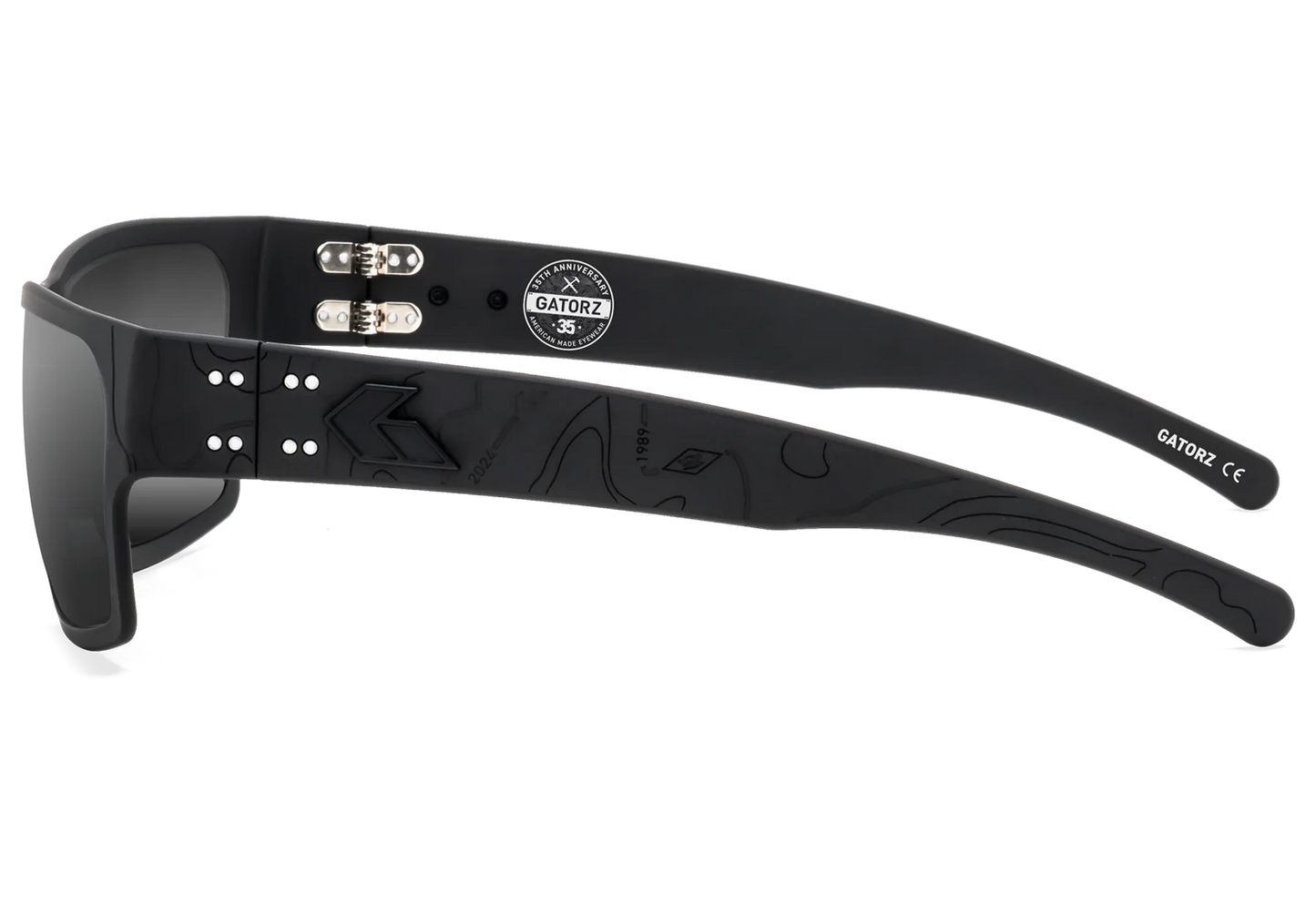 DELTA 35TH ANNIVERSARY - BLACK TOPO / BLACK LOGO - SMOKE OPZ POLARIZED