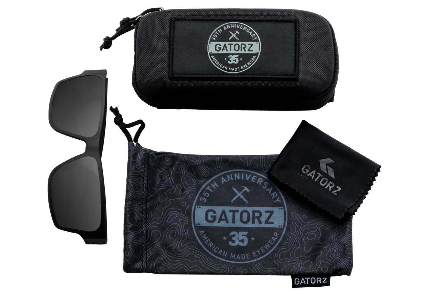DELTA 35TH ANNIVERSARY - BLACK TOPO / BLACK LOGO - SMOKE OPZ POLARIZED