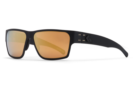 DELTA - BLACK / BLACK LOGO - ROSE OPZ POLARIZED W/ GOLD MIROR