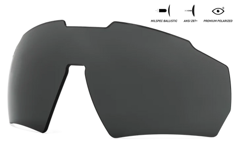 GATORZ BLASTSHIELD MILSPEC BALLISTIC - SMOKE POLARIZED REPLACEMENT LENS, ANSI Z87.1