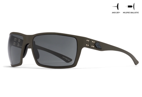 MILSPEC BALLISTIC Z87.1 MARAUDER - CERAKOTE OD GREEN - SMOKE / ANTI-FOG