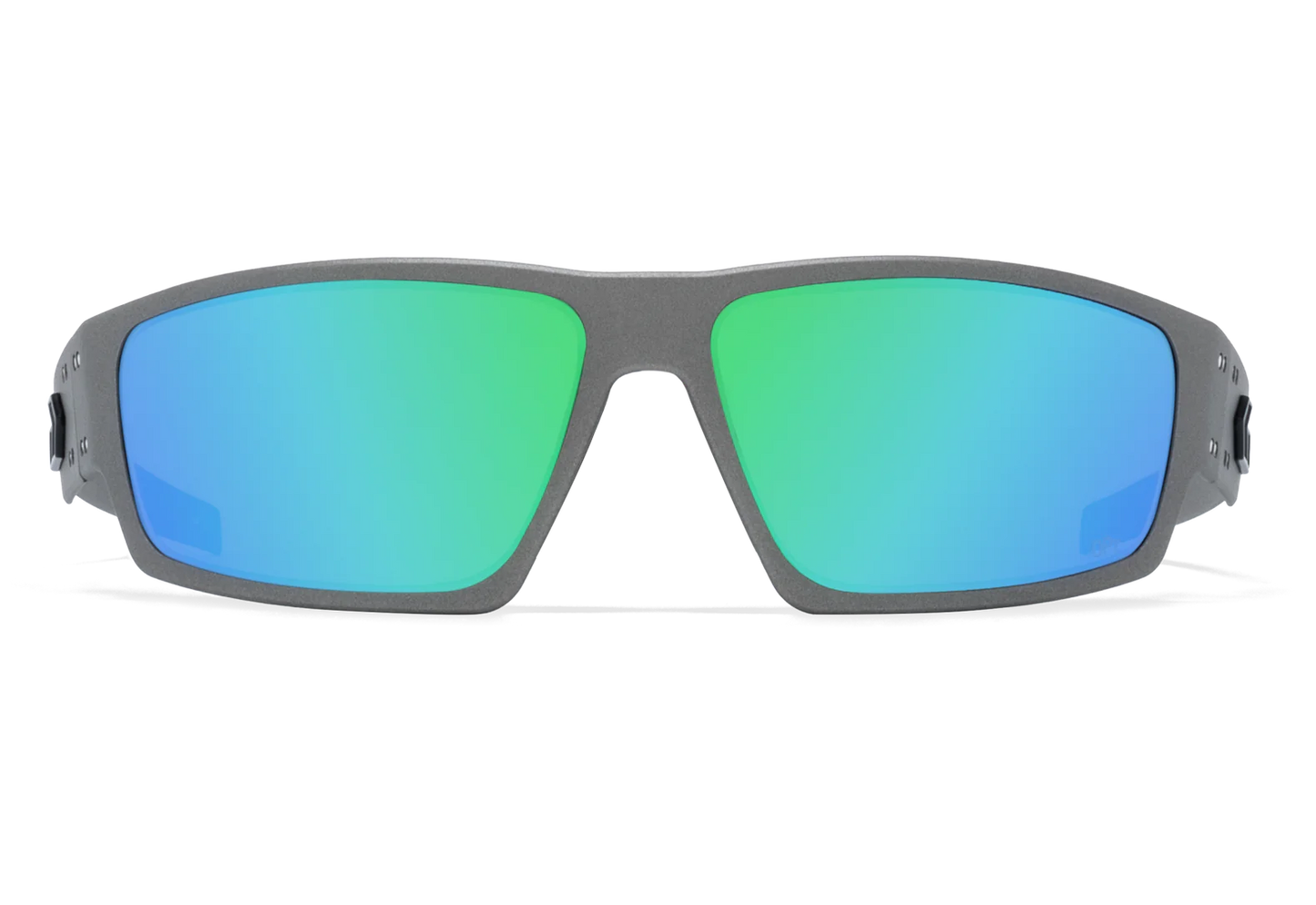 WARHAWK - GUNMETAL/ MATTE BLACK LOGO - OPZ GREEN MIRROR LENS