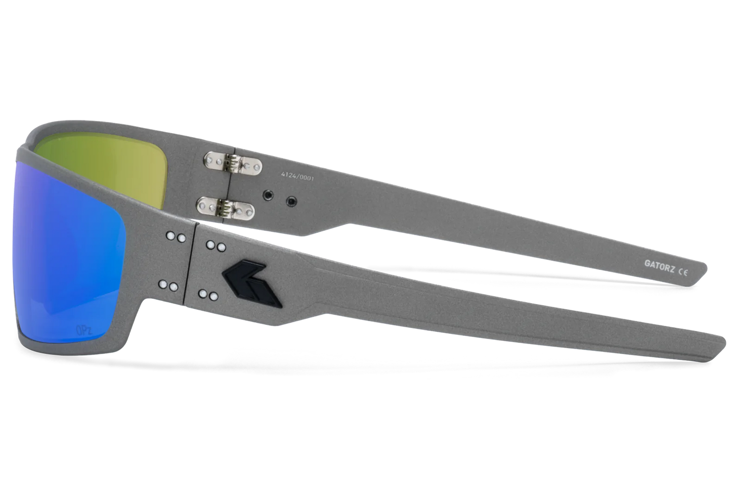 WARHAWK - GUNMETAL/ MATTE BLACK LOGO - OPZ GREEN MIRROR LENS