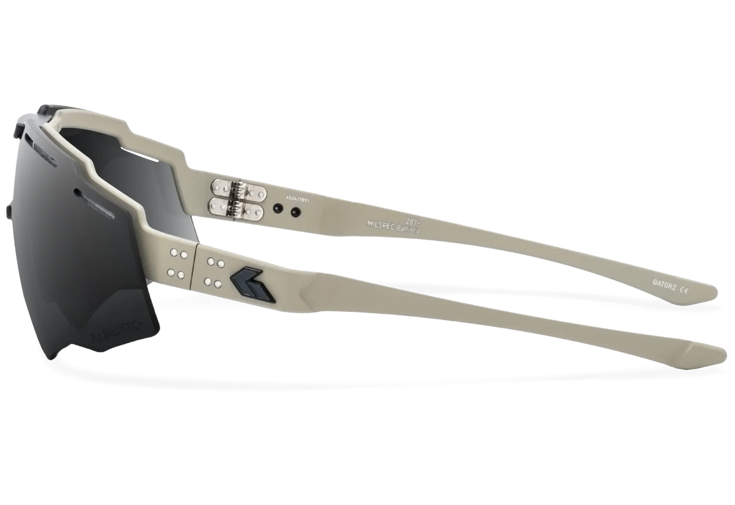 MILSPEC BLASTSHIELD B2 - DESERT / ANSI Z87+ SMOKE POLARIZED