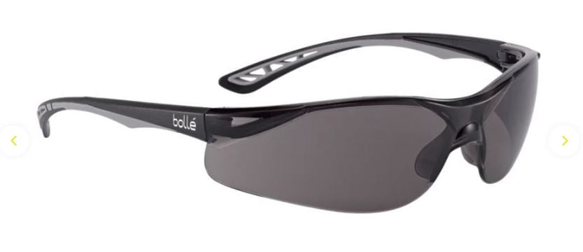 BOLLE ILUKA SAFETY SPECTACLES PC SMOKE ASAF PC TPR RIMLESS - PACK OF 10