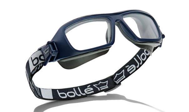 BOLLE KOVER RX - PC - NAVY BLUE - BLACK POLYESTER STRAP - 57/16