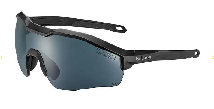 MY6 BSSI - EYESHIELDS - SMOKE PC LENS - PLATINUM ASAF - BLACK PC/NYLON FRAME