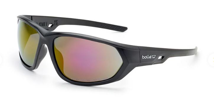 BOLLE KOMET INDUSTRIAL SPECTACLE PC SMOKE FIRE FLASH AS BLACK PC FULL FRAME - PACK OF 10