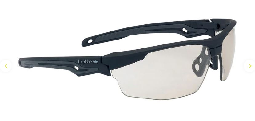 BOLLE TRYON SPECTACLES COPPER PC LENS PLATINUM COATING BLACK FRAME BSSI BOX