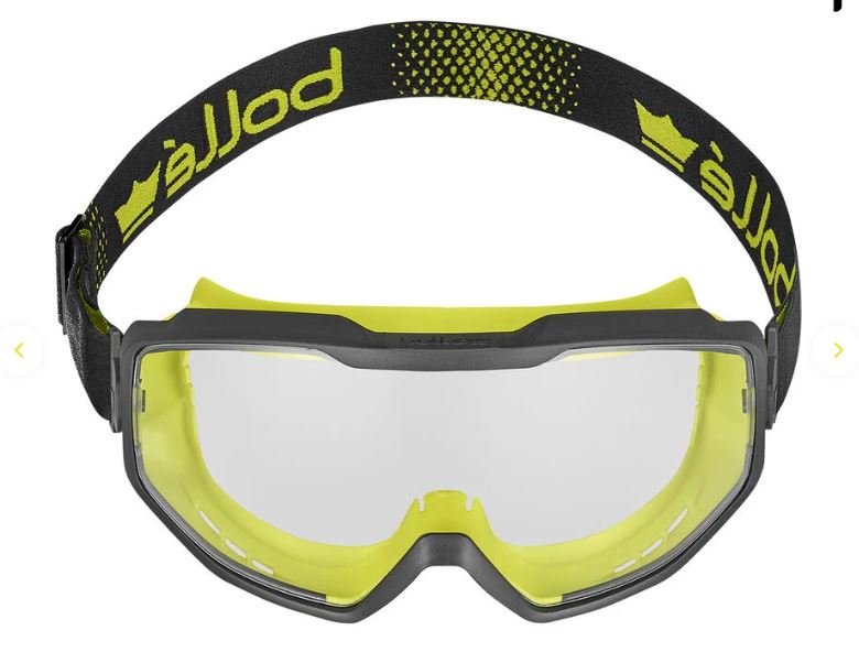 BOLLE SPECTRUM SAFETY GOGGLE PC CLEAR PLATINUM TOP BOTTOM INDIRECT VENTED - PACK OF 5