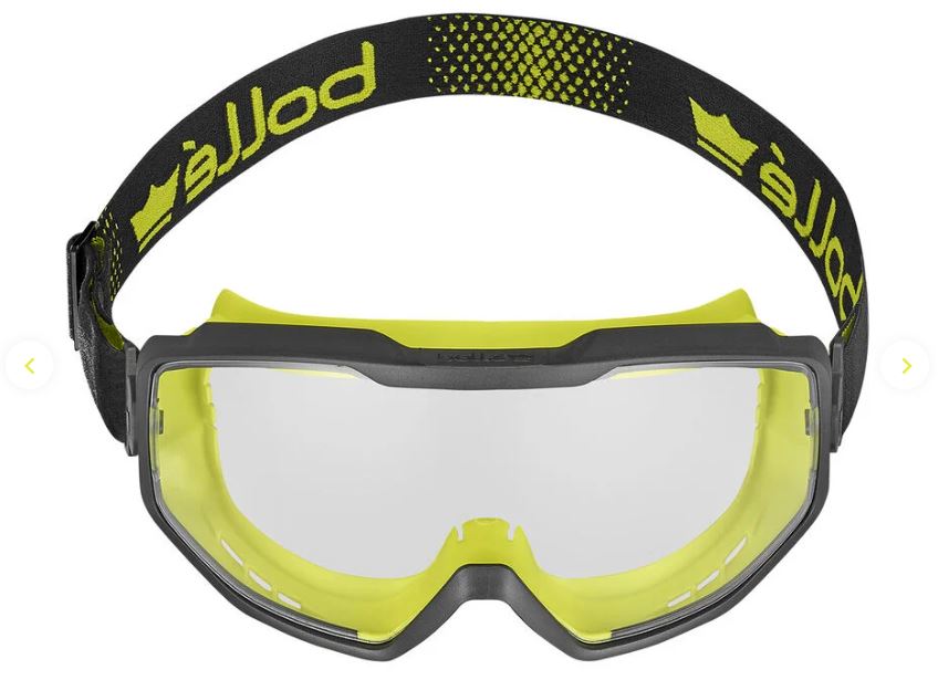 BOLLE SPECTRUM SAFETY GOGGLE PC CLEAR PLATINUM LITE TOP BOTTOM INDIRECT VENTED - PACK OF 5