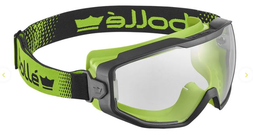 BOLLE SPECTRUM SAFETY GOGGLE PC CLEAR PLATINUM LITE TOP BOTTOM SEALED - PACK OF 5