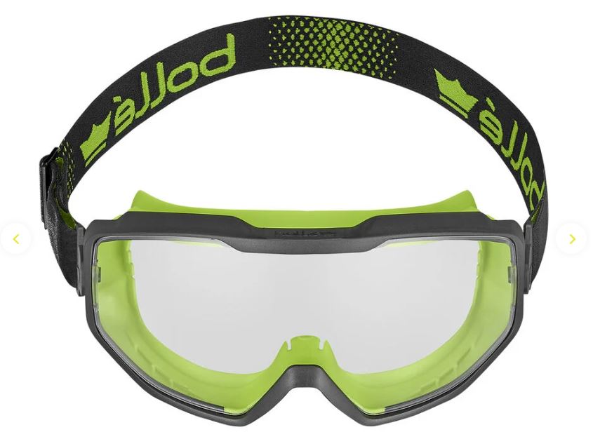 BOLLE SPECTRUM SAFETY GOGGLE PC CLEAR PLATINUM LITE TOP BOTTOM SEALED - PACK OF 5