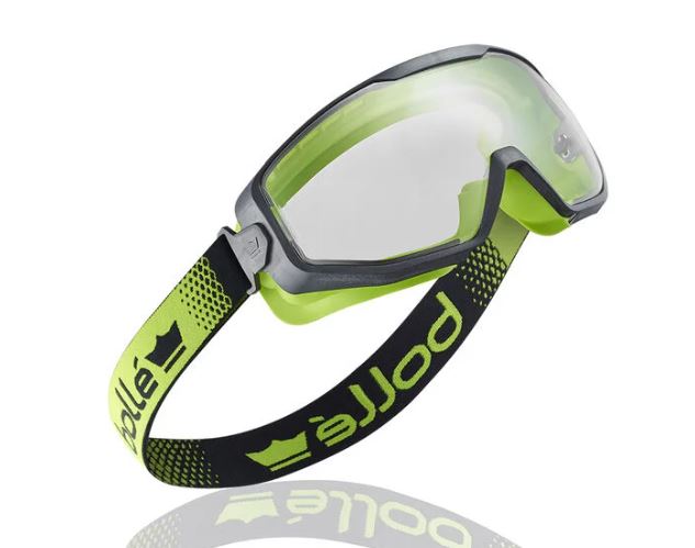 BOLLE SPECTRUM SAFETY GOGGLE PC CLEAR PLATINUM LITE TOP BOTTOM SEALED - PACK OF 5