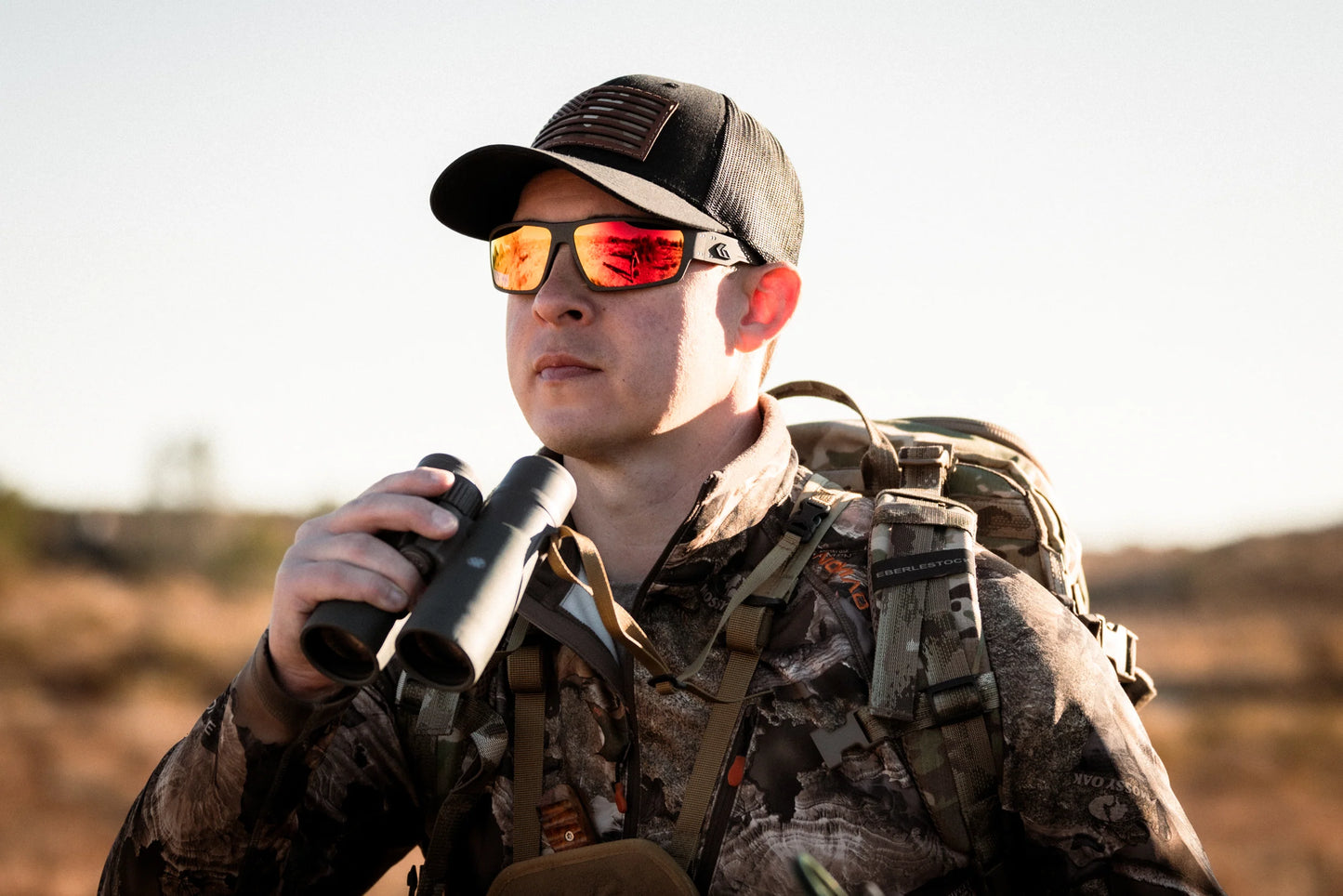 WARHAWK - GRAPHITE / MATTE BLACK LOGO - OPZ SUNBURST MIRROR LENS