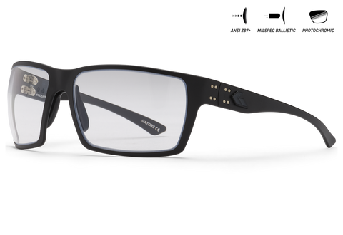 Ballistics / ANSI Z87.1+ MILSPEC Ballistic Inferno Photochromic w/Anti-Fog / Black w/Black Logo