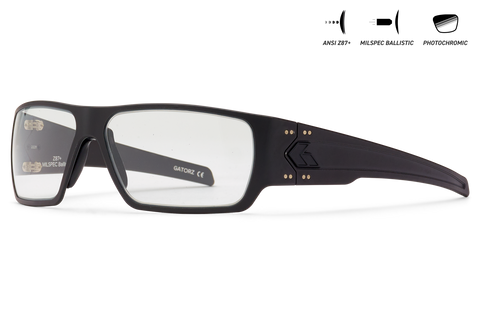 Ballistics / ANSI Z87.1+ MILSPEC Ballistic Inferno Photochromic w/Anti-Fog / Black w/Black Logo