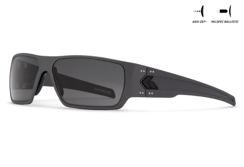 Ballistics / ANSI Z87.1+ MILSPEC Ballistic Smoke w/Anti-Fog / Gunmetal w/Black Logo