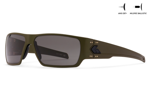 Ballistics / ANSI Z87.1+ MILSPEC Ballistic Smoke w/Anti-Fog / OD Green w/Black Logo