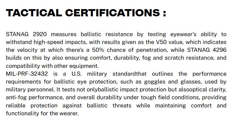 MY6 BSSI - EYESHIELDS - SMOKE PC LENS - PLATINUM ASAF - BLACK PC/NYLON FRAME