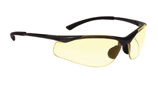 BOLLE CONTOUR SAFETY SPECTACLES PC COPPER FLASH BROWN ASAF NYLON RUBBER HALF FRAME - PACK OF 10
