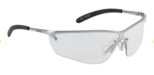 BOLLE SILIUM SAFETY SPECTACLES PC CLEAR ASAF BRASS HALF FRAME - PACK OF 10