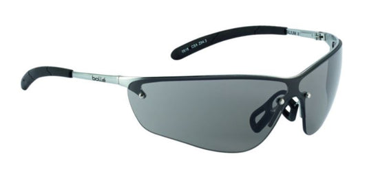 BOLLE SILIUM SAFETY SPECTACLES PC SMOKE ASAF BRASS HALF FRAME - PACK OF 10