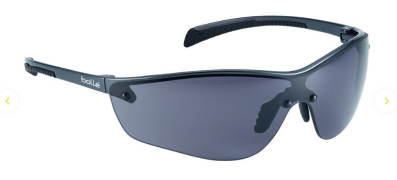 BOLLE SILIUM+ SAFETY SPECTACLES PC SMOKE PLATINUM PC HALF FRAME - PACK OF 10