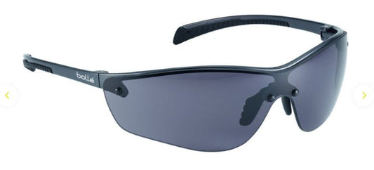 BOLLE SILIUM+ SAFETY SPECTACLES PC SMOKE PLATINUM PC HALF FRAME - PACK OF 10