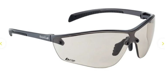 BOLLE SILIUM+ SAFETY SPECTACLES PC COPPER BROWN PLATINUM PC HALF FRAME - PACK OF 10