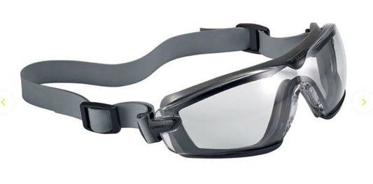 BOLLE COBRA SAFETY GOGGLE SAFETY PC CLEAR PLATINUM SEALED TPR SEALED GREY - PACK OF 10