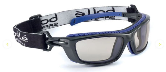 BOLLE BAXTER SAFETY SPECTACLES PC BROWN PLATINUM PC HYBRID BLACK