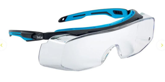 BOLLE TRYON OTG SAFETY SPECTACLES OTG PC CLEAR PLATINUM PC TPR OTG - PACK OF 10