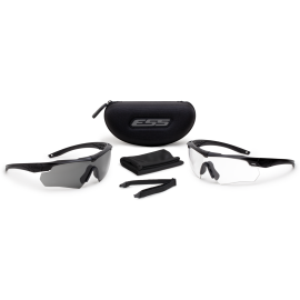ESS CROSSBOW BLACK 2X RETAIL W/ CLEAR AND W/ SMOKE GRAY APEL
